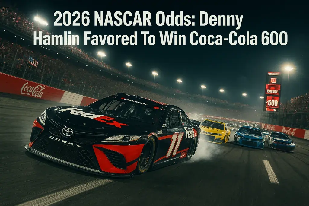 2026 NASCAR Odds: Denny Hamlin Favored To Win Coca-Cola 600