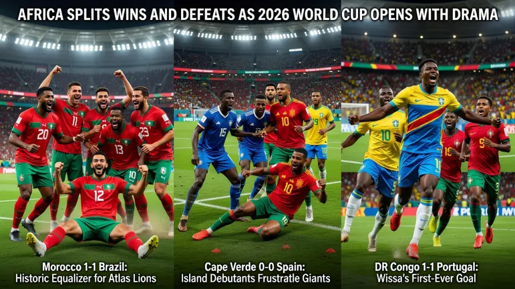 Africa Splits Wins and Defeats as 2026 World Cup Opens with Drama