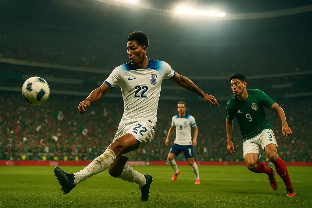 Bellingham double, Kane penalty send England past Mexico 3-2