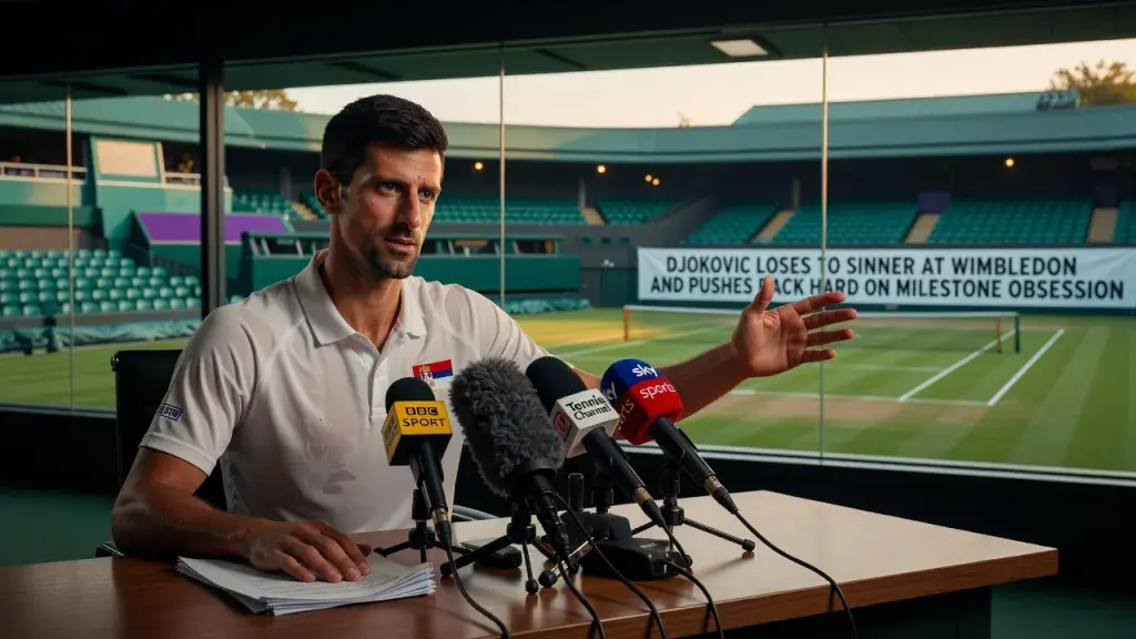 Djokovic Loses to Sinner at Wimbledon and Pushes Back Hard on Milestone Obsession