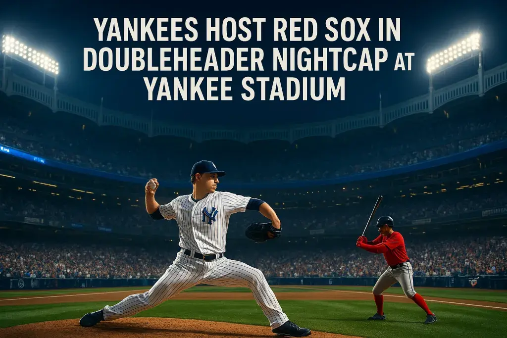 Yankees Host Red Sox in Doubleheader Nightcap at Yankee Stadium