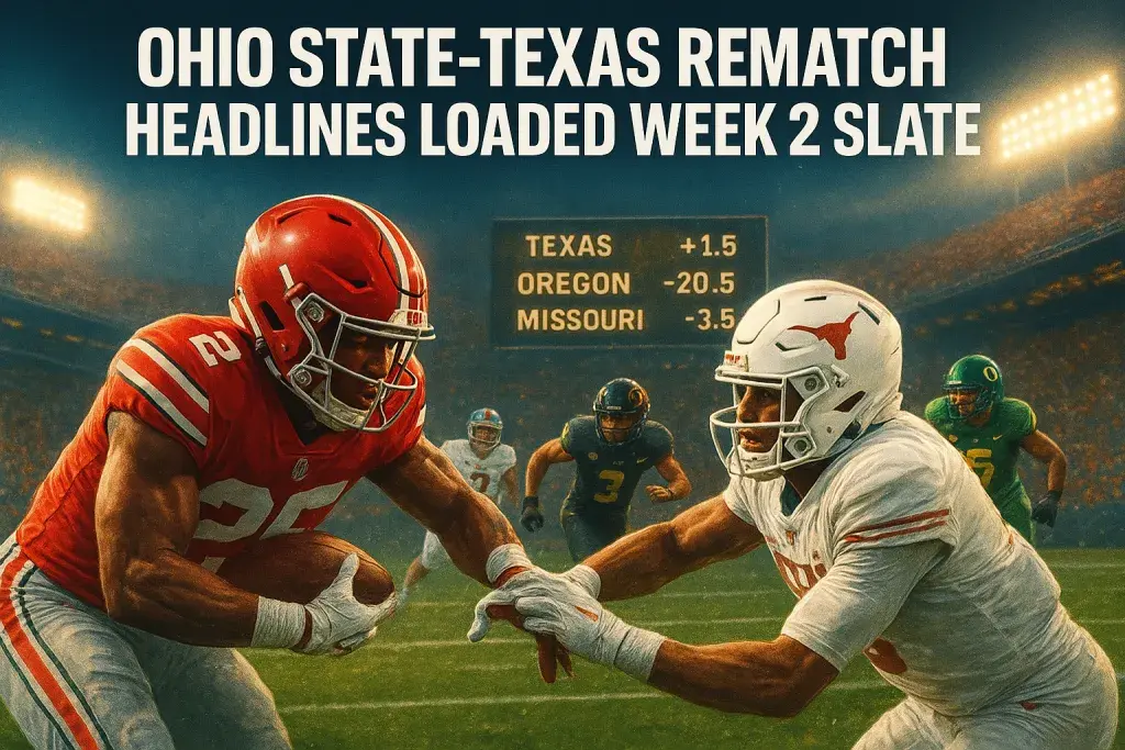 Ohio State-Texas Rematch Headlines Loaded Week 2 Slate