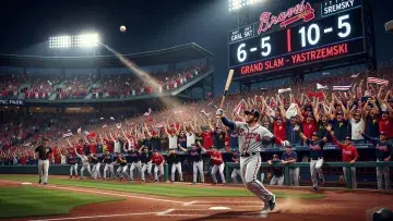 Yastrzemski Grand Slam Seals Braves Win as Olson Ties Franchise Record